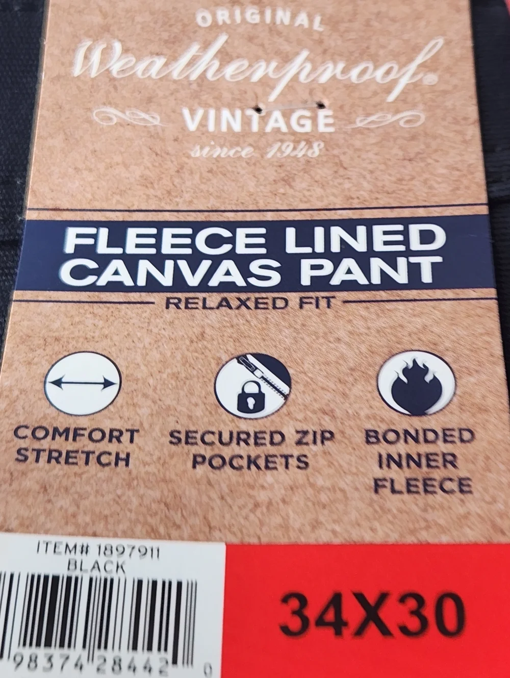 Weatherproof Men’s Black Cargo Pants